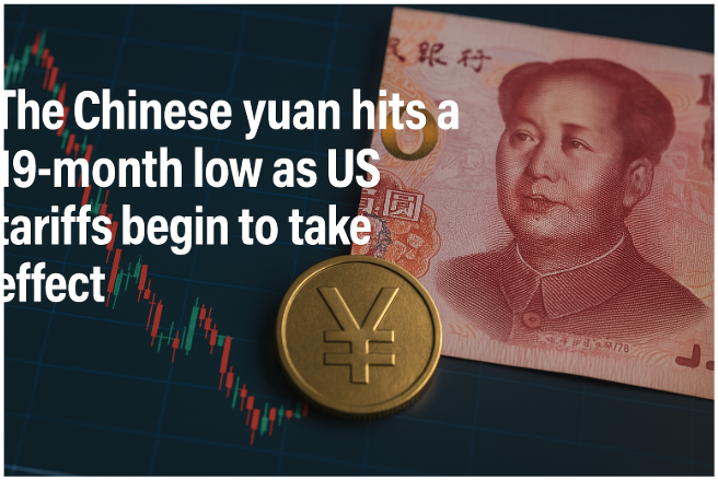 The Chinese Yuan Hits a 19-Month Low as US Tariffs Begin to Take Effect